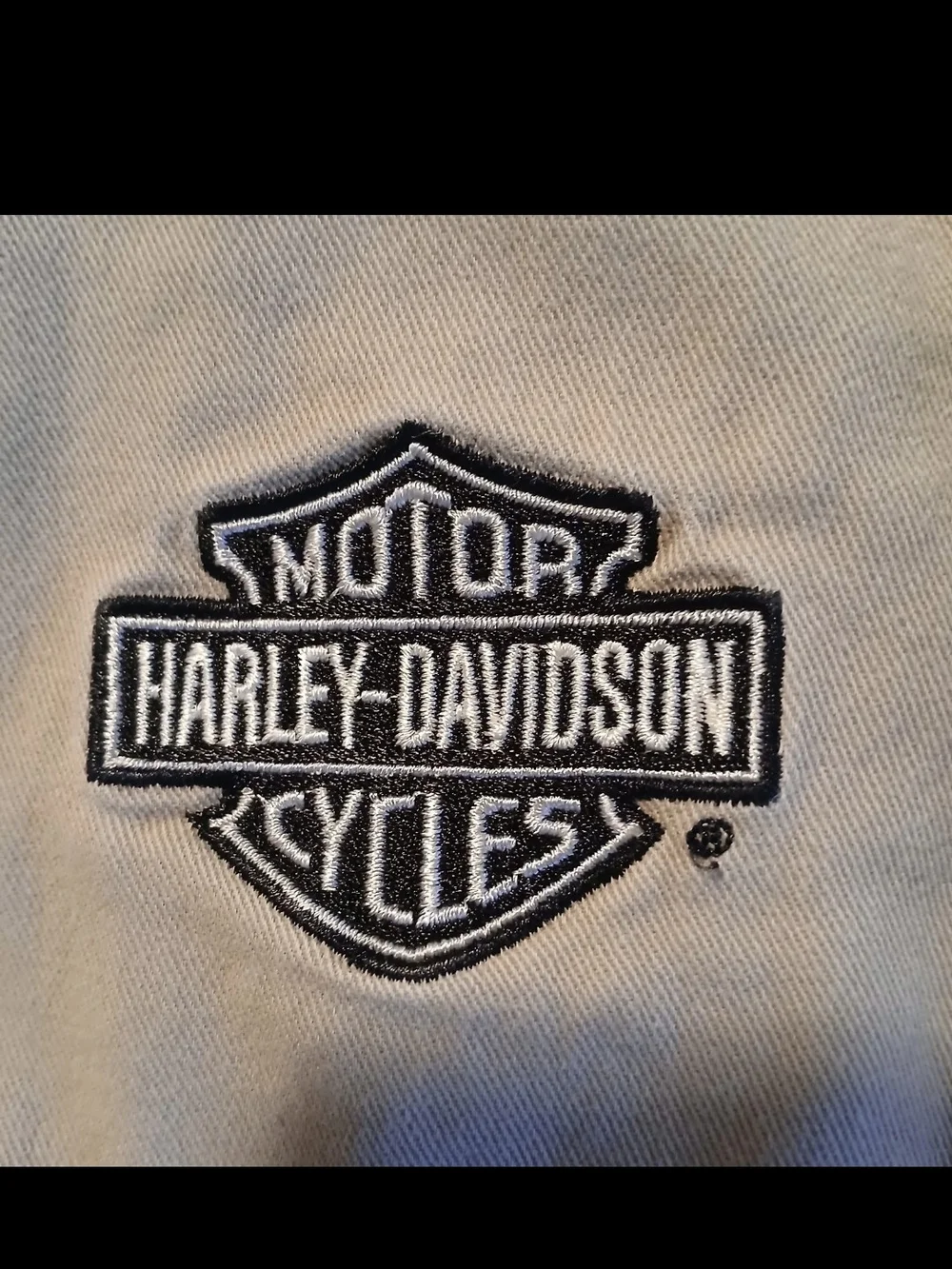 Harley-Davidson Men's Beige Shirt/ Jacket with Embroidered Logo Sz XXL